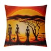  Throw Pillow Covers Oil Painting African Art Ethnic Tribe Lady Livingroom Decorative Pillow Cases Home Decor Square Pillowcases (, OP-African)