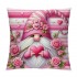 Ulloord Pink Roses Valentine Day Throw Pillow Covers Valentines Day Decor for Home Sofa Goblin Gnomes Hug and Kiss Valentine Pillows Case Cushion Case Cover