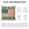 Vintage&nbsp;Independence Day Pillow Covers Patriotic Quote Pillow Cases Star American Flag Pillowcases for Rustic Farm Home Sofa Couch