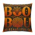  Halloween Pillow Cover Happy Halloween Throw Pillow Covers,Boo Pumpkin Quote Pillow Case,Home Decor Cushion Cover
