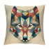 Ulloord  Wolf Head Throw Pillow Covers&nbsp;Geometric Mosaic Wolf Couch Pillow Covers Pillowcase Cushion Cover Decor Home Bed Office