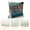 Ulloord  Quote Throw Pillow Covers Watercolor Wood Decorative Pillowcase Cushion Cover for Holiday Travel Indoor Outdoor