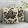 Ulloord  Autumn Harvest Thankful Farmhouse Pillow Cover Decorative Buffalo Plaid Throw Pillows Cover Outdoor Pumpkin Truck&nbsp;Gnomes Cushion Cases for Couch Cane Chair