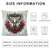 Ulloord Christmas&nbsp;Wreath Throw Pillow Cover Home Couch Decorative&nbsp;Elk &nbsp;Christmas Stocking Pattern Cushion CoverWinter Theme Pillowcase