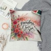 Ulloord Themed Pillowcase Decorations for Home, Rustic with Watercolor Floral Decorative Throw Pillow Cover, Gifts