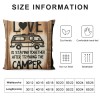 Ulloord Love Themed Pillowcase Decorations for Home, Love is Staying Together After Parking The Throw Pillow Cover , Valentine’s Day Gifts, Wedding