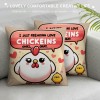 Ulloord Farmhouse Chicken Themed Pillowcase Decorations for Home, I Just Freaking Love Chickens Okay Chicken Throw Pillow Cover, Chicken Lover Gifts, Farmer Girl Woman Gifts