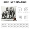 Ulloord Elephant Love Themed Pillowcase Decorations for Home, Baby Elephant Never Forget How Much I Throw Pillow Cover, Valentine’s Day Gifts, Elephant Lover Gifts
