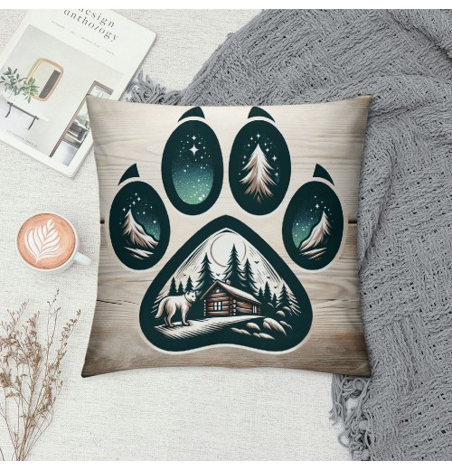 Ulloord Camper Themed Pillowcases Decorations for Home, Camper Quotes You Me and The Dogs Throw Pillow Covers, Dog Lover Gifts, Camping Camper Gifts