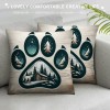 Ulloord Camper Themed Pillowcases Decorations for Home, Camper Quotes You Me and The Dogs Throw Pillow Covers, Dog Lover Gifts, Camping Camper Gifts