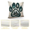 Ulloord Camper Themed Pillowcases Decorations for Home, Camper Quotes You Me and The Dogs Throw Pillow Covers, Dog Lover Gifts, Camping Camper Gifts