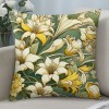 Ulloord Throw Pillow Covers Rustic Flower Decorative Pillow Cases Cushion Cases Toss Throw Pillowcase