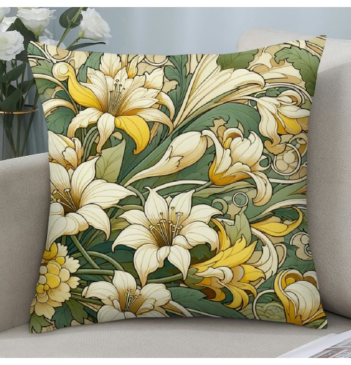 Ulloord Throw Pillow Covers Rustic Flower Decorative Pillow Cases Cushion Cases Toss Throw Pillowcase