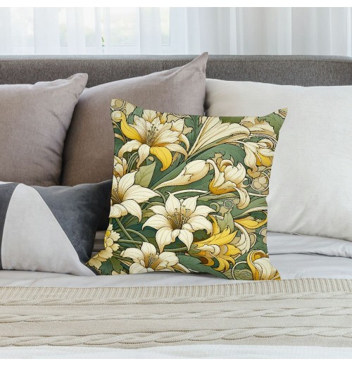 Ulloord Throw Pillow Covers Rustic Flower Decorative Pillow Cases Cushion Cases Toss Throw Pillowcase