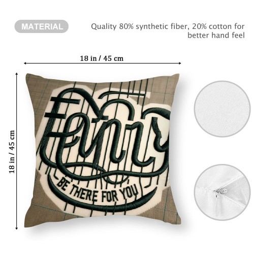 Ulloord  Throw Pillow Cover Warm&nbsp;Inspirational Quote Pillow Case Farmhouse Cushion Cover for Sofa Decorative Pillows