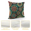 PHYHOO Short Plush Pillow Covers Fashion Printed Square Pillow Case for Bedroom, Sofa, Car Decoration Both Sides(Heronsbill Turquoise Green)