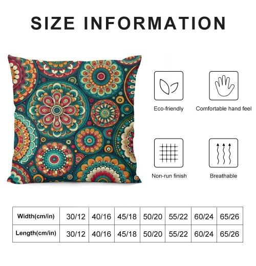 PHYHOO Short Plush Pillow Covers Fashion Printed Square Pillow Case for Bedroom, Sofa, Car Decoration Both Sides(Heronsbill Turquoise Green)
