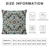 PHYHOO Short Plush Pillow Covers Fashion Printed Square Pillow Case for Bedroom, Sofa, Car Decoration Both Sides(Morgan Medal Print)