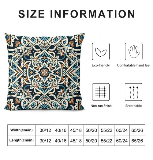 PHYHOO Short Plush Pillow Covers Fashion Printed Square Pillow Case for Bedroom, Sofa, Car Decoration Both Sides(Morgan Medal Print)