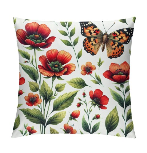 PHYHOO Short Plush Pillow Covers Fashion Printed Square Pillow Case for Bedroom, Sofa, Car Decoration Both Sides