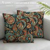 PHYHOO Short Plush Pillow Covers, Colour Printing Square Pillowcase Double-Sided No Inserts for Bedroom Living Room Sofa Decoration