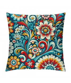 PHYHOO Short Plush Pillow Covers Fashion Printed Square Pillow Case for Bedroom, Sofa, Car Decoration Both Sides