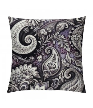 PHYHOO Short Plush Pillow Covers, Colour Printing Square Pillowcase Double-Sided No Inserts for Bedroom Living Room Sofa Decoration