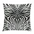 PHYHOO Short Plush Pillow Covers,Black White Print Double-Sided Print Square Cushion Cases for Sofa Bedroom Car Decorative